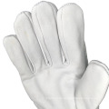 Ziegenlederspäle gedruckte Baumwolle Rücken gummierte Sicherheitsmanschette Gartenarbeit Handschuhe